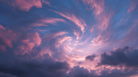 Cloudscape has been developing in gorgeous form. The sky is filled with beautiful clouds.の写真素材