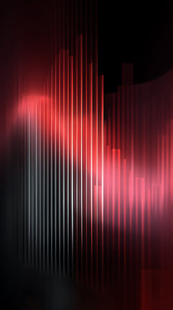 Abstract dark background with red lines. Vector illustration for your design.の写真素材