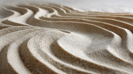 Close-up of sand pattern on the beach. Abstract background.の写真素材