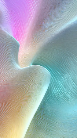 abstract background with smooth lines in blue, pink and yellow colorsの写真素材