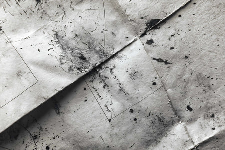 Old paper texture. Abstract background for design. Black and white.の写真素材