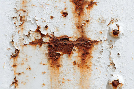 Rusty metal texture with peeling paint. Abstract background and texture for design.の写真素材