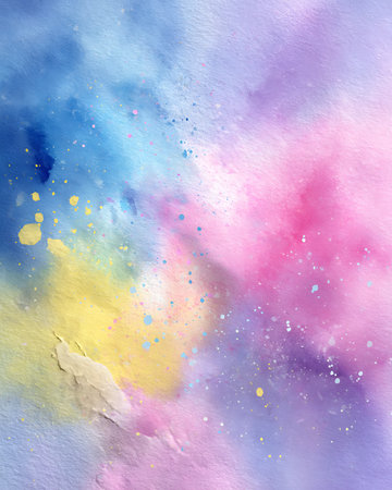 Abstract watercolor background. Hand-painted background. Illustration.の写真素材