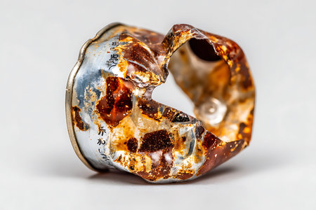 close-up shot of a small piece of amber on a white backgroundの写真素材