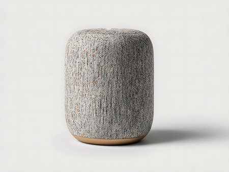 3d rendering of a stylish speaker isolated on a white background.の写真素材