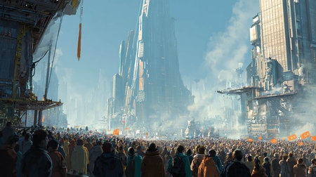 Mass protest in Kuala Lumpur.の写真素材