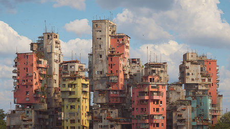 ruins of a very heavily polluted industrial factory, place was known as one of the most polluted townsの素材