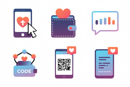 Qr code and mobile phone icon set. Flat design vector illustration.の写真素材