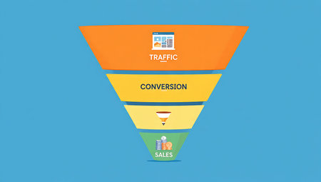 Sales funnel infographics. Infographics for presentations or information banner.の写真素材