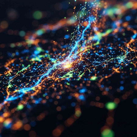 Abstract technology background. Big data visualization. Network connection structure. Graphic concept for your design
