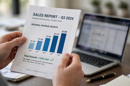 Businessman analyzing investment charts with laptop in office. Accounting concept.