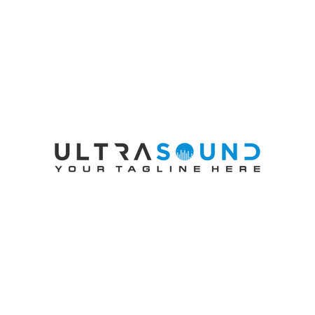 Ultra Sound Logo Sign Designのイラスト素材
