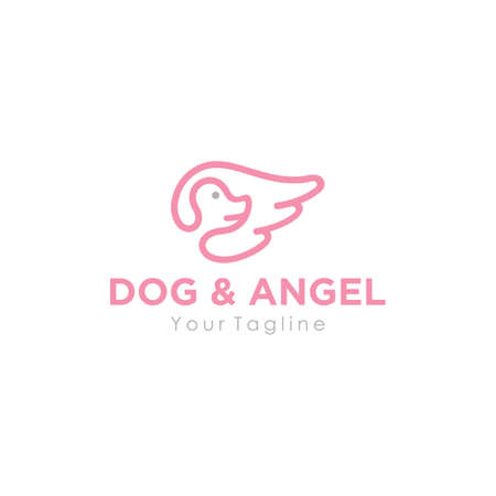 Dog Logo Sign Designのイラスト素材