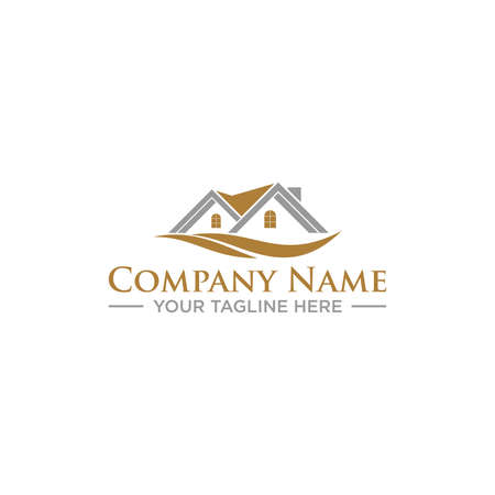 Home Real Estate Logo Sign Designのイラスト素材