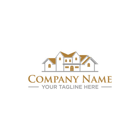 Home Real Estate Logo Sign Designのイラスト素材