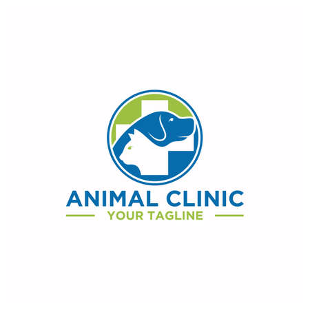 Animal Clinic Logo Sign Designのイラスト素材