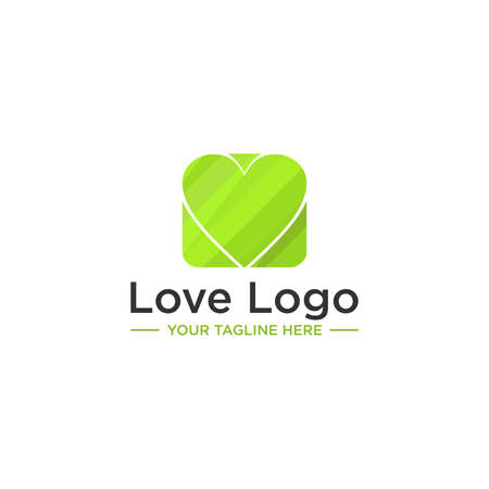 Love Heart Logo Sign Designのイラスト素材