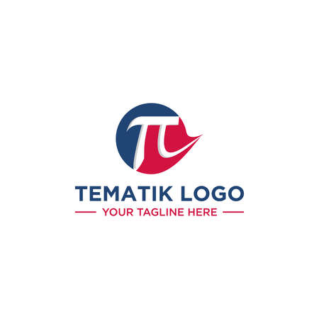 Pi Tematik Logo Sign Designのイラスト素材