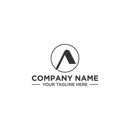 A Initial Logo Sign Designのイラスト素材