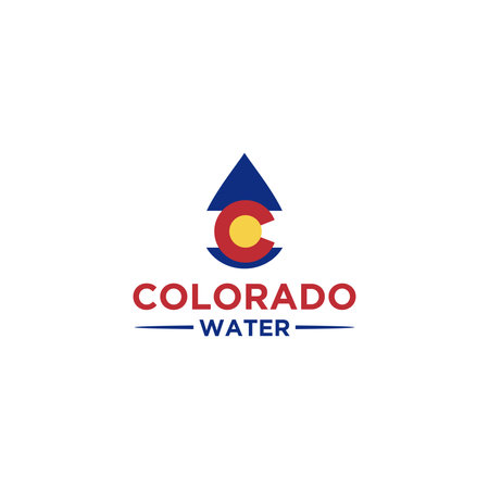 Colorado Water Logo Sign Designのイラスト素材