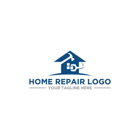 Home Repair Logo Sign Designのイラスト素材