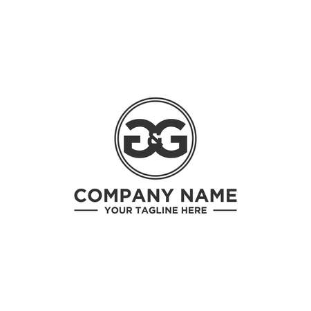 G & G Initial Logo Designのイラスト素材