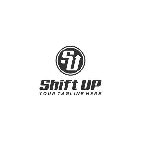 SU Initial Up Logo Sign Vector Designのイラスト素材