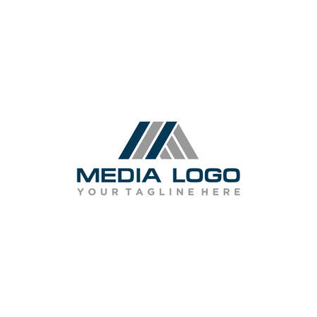 M Initial Logo Sign Designのイラスト素材