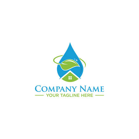 Home Natural Bio Logo Sign Designのイラスト素材