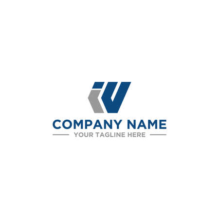 IW Initial Logo Sign Design for Your Companyのイラスト素材