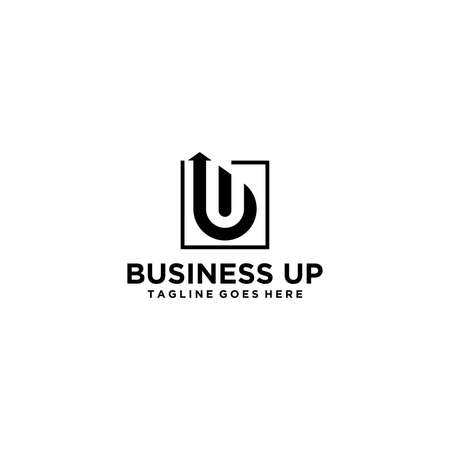 Initial B with up arrow for your businessのイラスト素材