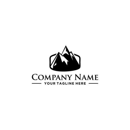 Mountain logo sign designのイラスト素材