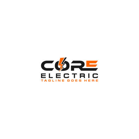 CORE Electric logo sign designのイラスト素材
