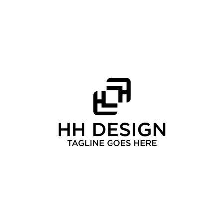 HH letters for the initials of your company logo designのイラスト素材
