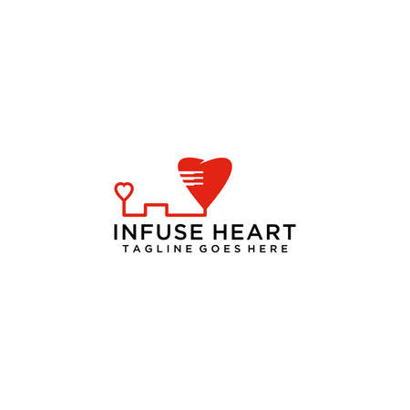 Donate blood with love as an image from the heartのイラスト素材