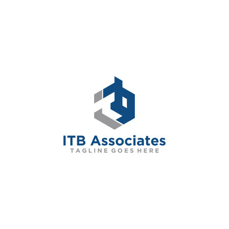 ITB letter logo design for your companyのイラスト素材