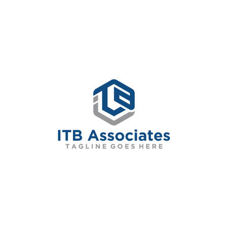ITB letter logo design for your companyのイラスト素材
