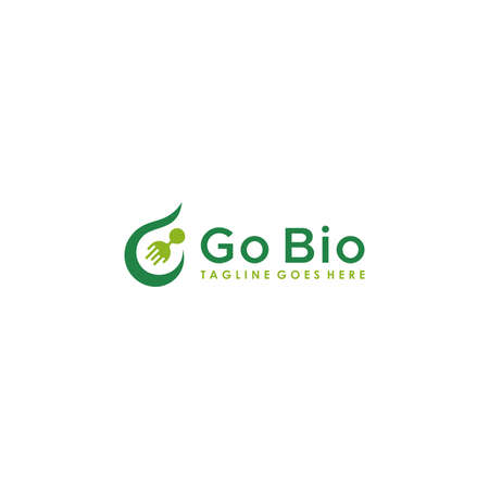 B letter with bio logo design templateのイラスト素材