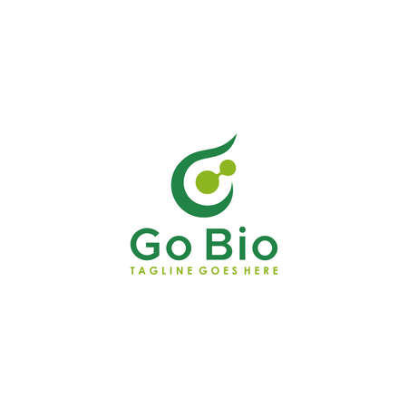B letter with bio logo design templateのイラスト素材