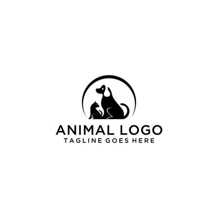 ANIMAL vector LOGO about animal affection logo designのイラスト素材