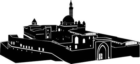 Ishak Pasha Palaceのイラスト素材