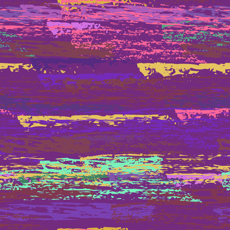 Grunge Stripes Line. Chalk Vector Textures. Seamless Pattern. Stripy Crayon Pencil Strokes. Hand Drawn Pastel. Summer Bright Stripes, Brushes. Horizontal Dirty Pinstripe Endless Repeating Elements.のイラスト素材