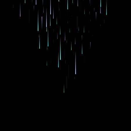 Fast Effect. Motion Neon Light Movement. Flow Light Trail. Neon Element Futuristic Design. Abstract Glowing Lines Movement Concept. Minimal Modern Dynamic 3D Static Effect. Techno Vector illustration.のイラスト素材