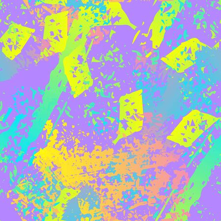 Splatter Brush Stroke Surface. Watercolor Endless Repeating Elements. Splatter Pattern. Artistic Modern Black and White Watercolor Overlay Surface. Abstract Brush Vector illustration.のイラスト素材