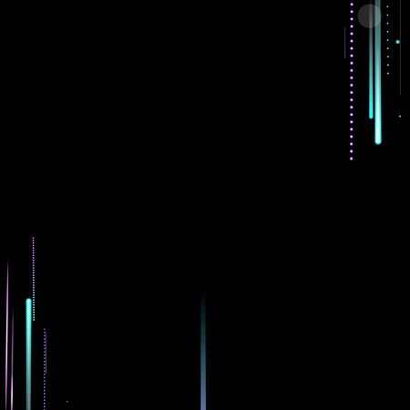 Fast Effect. Motion Neon. Glare Dynamic. Falling Glow. Flow Light Movement. Element Futuristic Design. Abstract Trail Lines, Sticks. Concept Minimal. Modern 3D Static. Techno Vector illustration.のイラスト素材