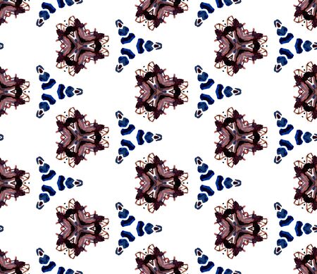 Geo Surface. Endless Repeat Painting.  Hippie, Boho, Gypsy, Mediterranean Ornament. Traditional...