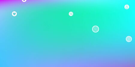 Social media marketing, Communication networking concept. Random icons social media services tags on...