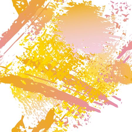 Splatter Brush Stroke Surface. Watercolor Endless Repeating Elements. Artistic Summer Splatter Pattern. Black and White Watercolor Overlay Surface. Abstract Brush Vector illustration.のイラスト素材