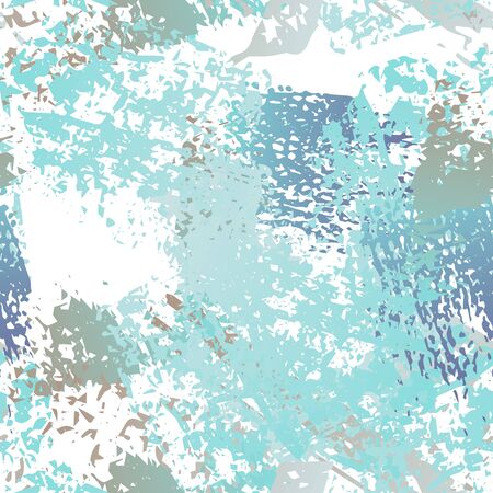 Splatter Brush Stroke Surface. Watercolor Endless Repeating Elements. Splash Print. Artistic Cool Black and White Watercolor Overlay Surface. Abstract Brush Vector illustration.のイラスト素材