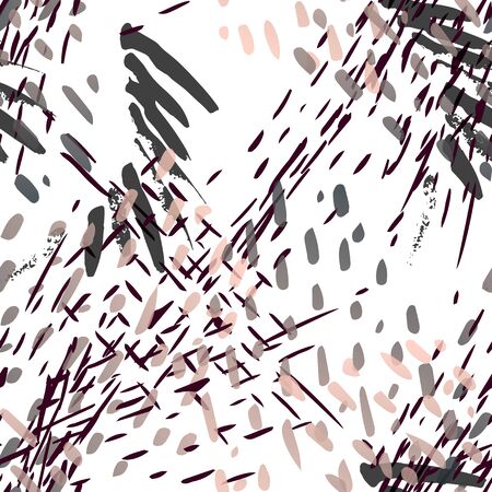 Stains Seamless Pattern. Fashion Concept. Distress Print. Bordo, Pink Illustration. Dirty Surface Textile. Ink Stains. Spray Paint. Splash Blots. Artistic Creative Vector Background.のイラスト素材